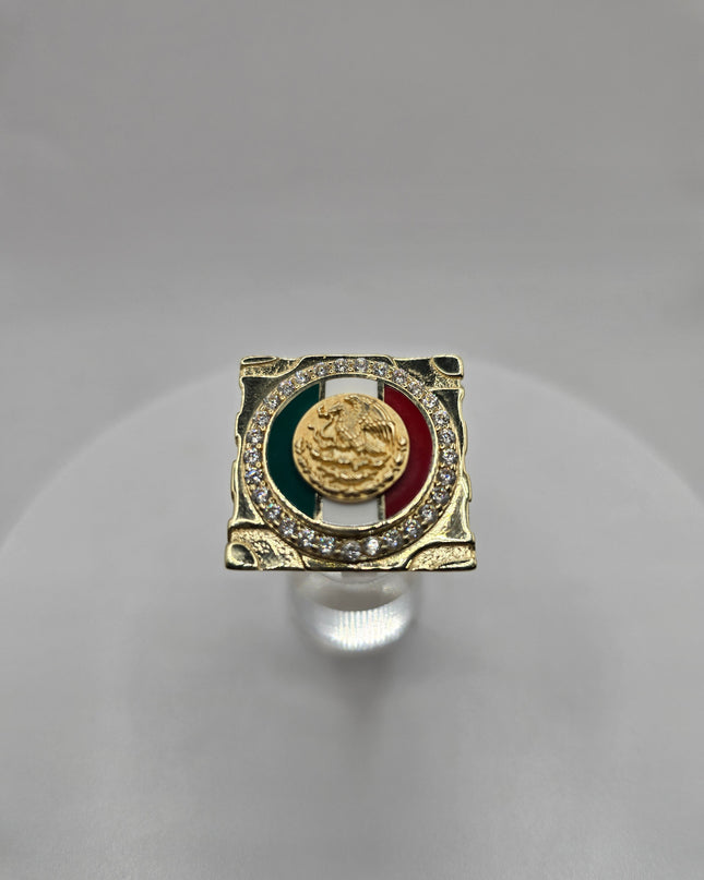 14K Gold Ring Nugget Mexican style