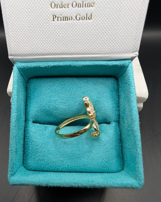 14K Gold Large Hello Kitty Ring