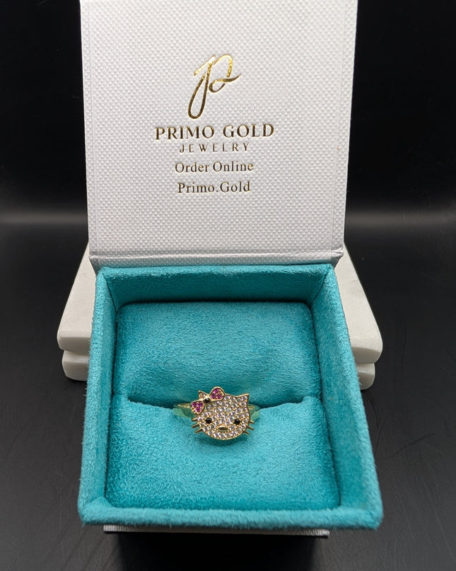 14K Gold Small Hello Kitty Ring