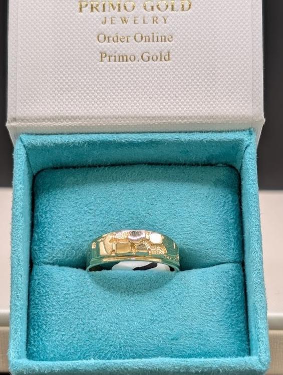 14K Gold Smooth Nugget Ring