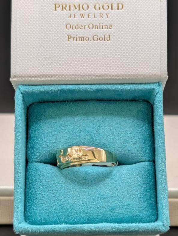 14K Gold Smooth Nugget Ring