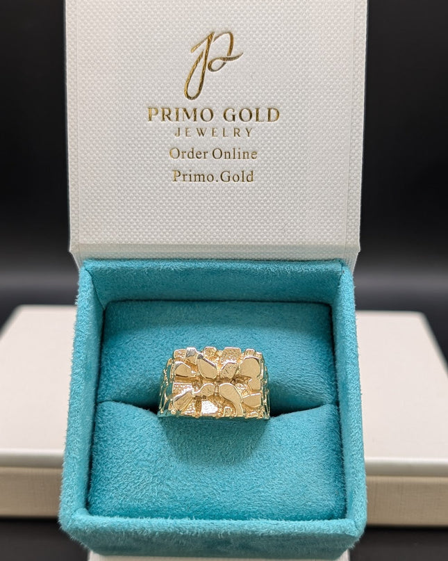 14K Gold Large Classic Nugget Ring