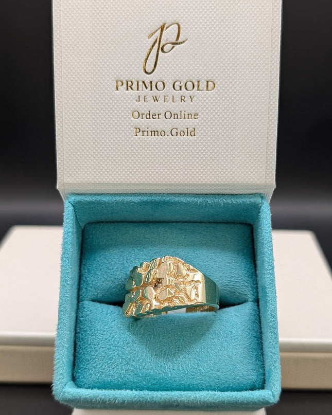 14K Gold Large Classic Nugget Ring