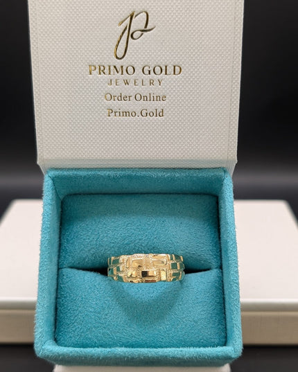 14K Gold Smooth Nugget Ring