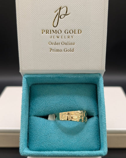 14K Gold Smooth Nugget Ring
