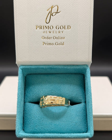14K Gold Smooth Nugget Ring