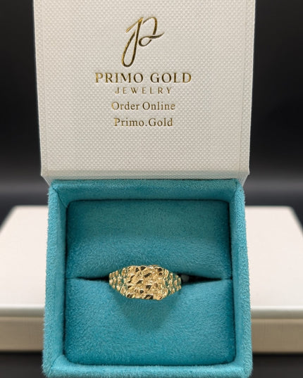 14K Gold Nugget Ring