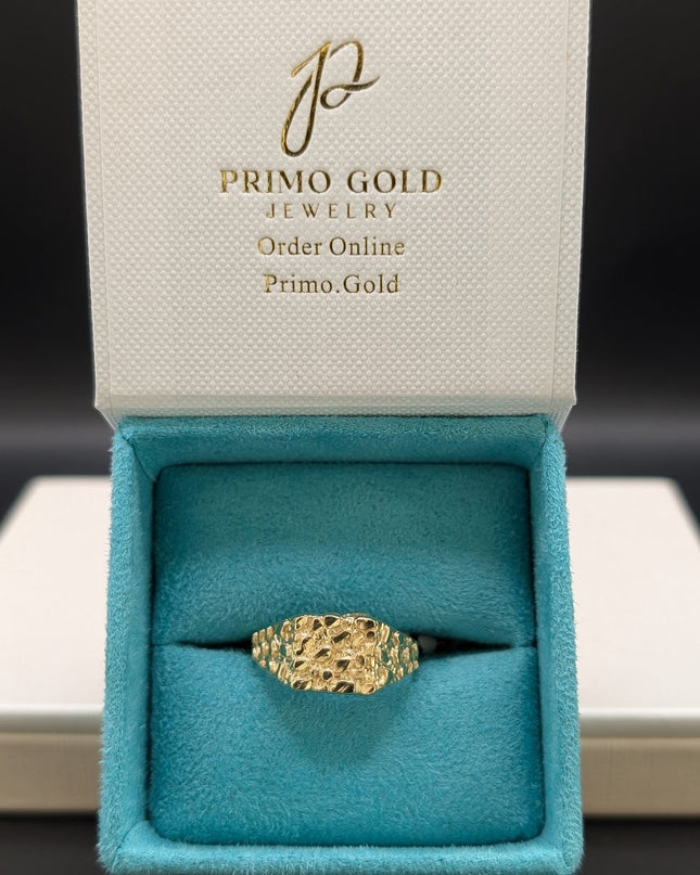 14K Gold Nugget Ring