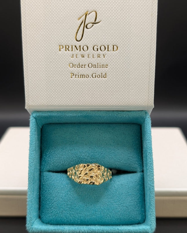 14K Gold Nugget Ring