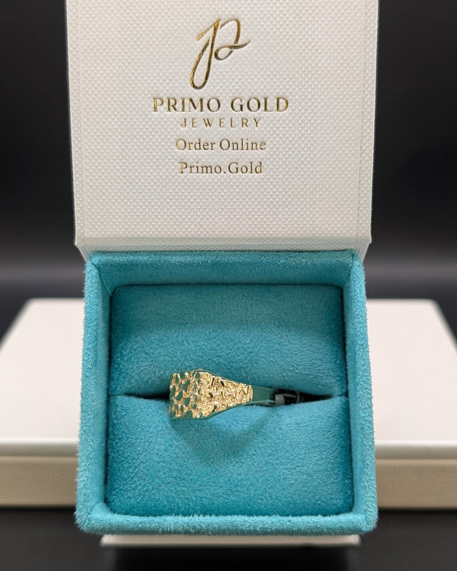 14K Gold Nugget Ring