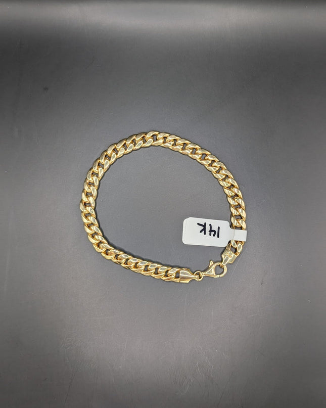 14K Gold Cuban Link Bracelet