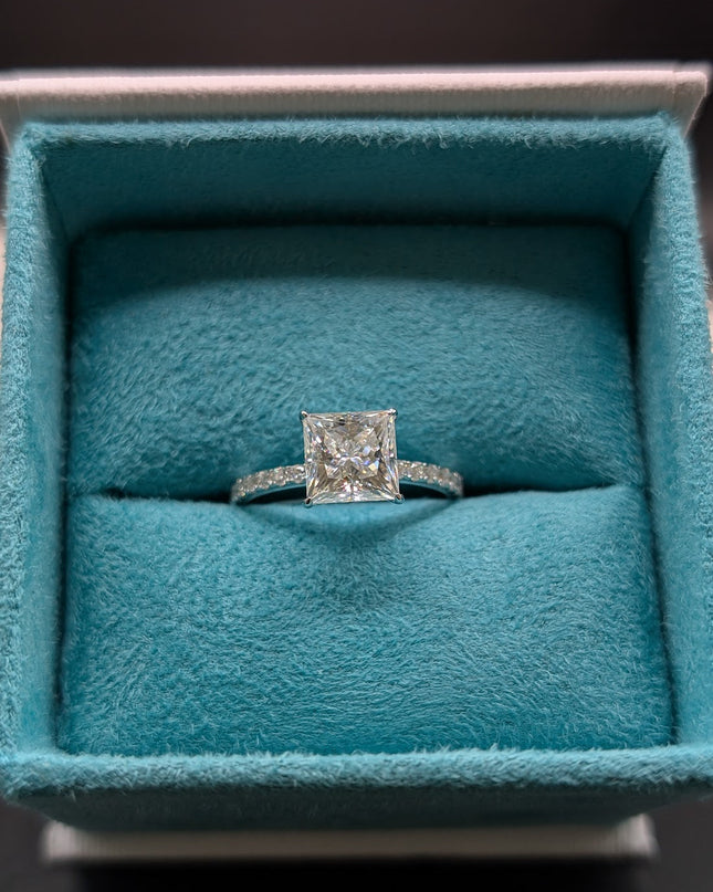 Princess With Eternity Band Engagement Ring