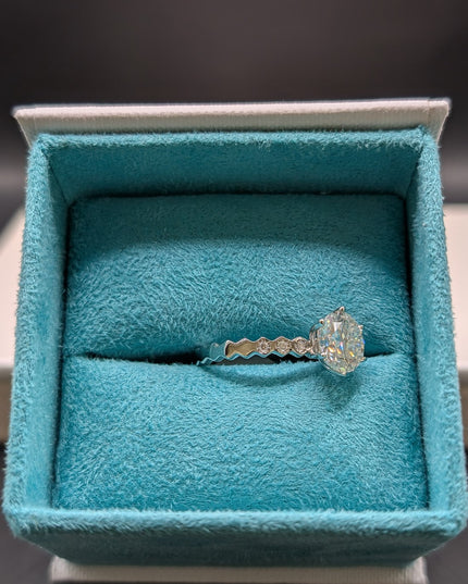 Round Cut w/ Side Stones Engagement Ring