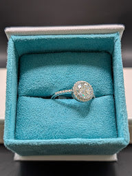 Round Halo Diamond Engagement Ring