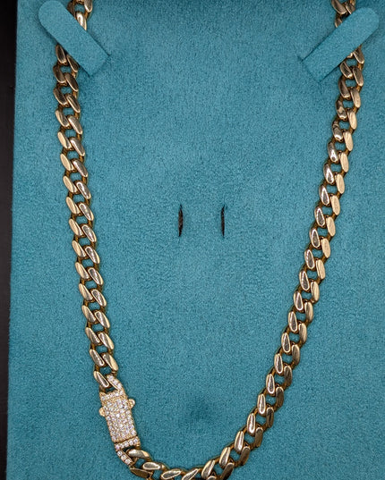 14K Gold Semi Solid Monaco Chain 6mm