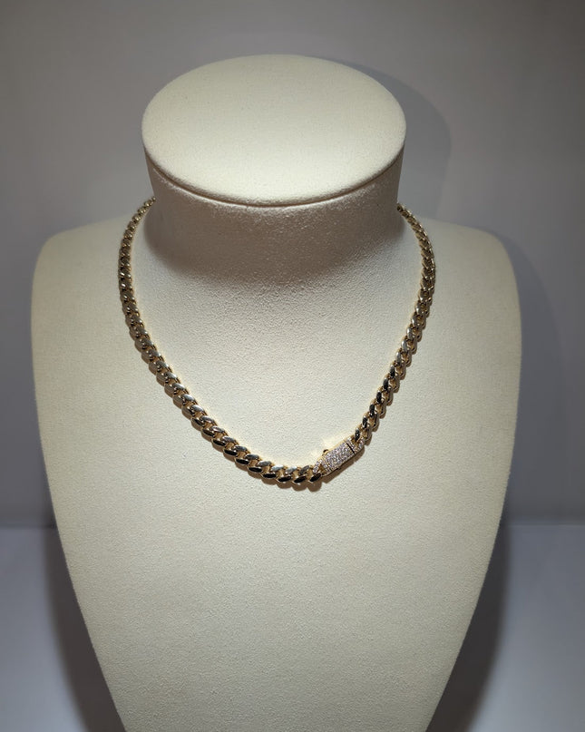 14K Gold Semi Solid Monaco Chain 6mm