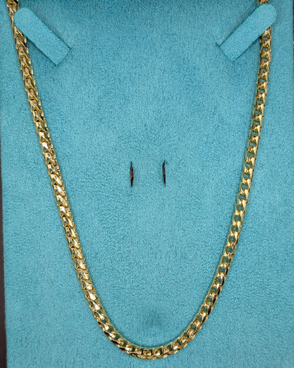 14K Gold Solid Franco Chain 4mm