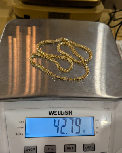 14K Gold Solid Franco Chain 4mm