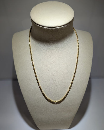 14K Gold Box Link Chain 3mm