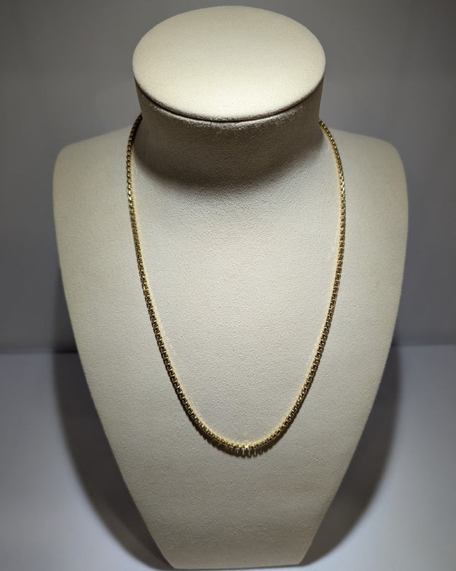 14K Gold Box Link Chain 3mm