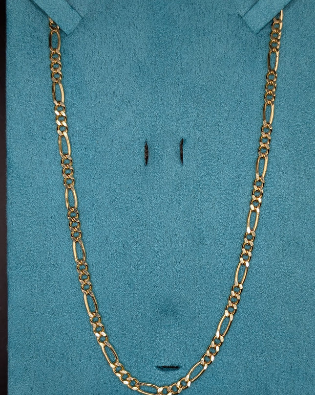 14K Gold Figaro Link Chain 4mm