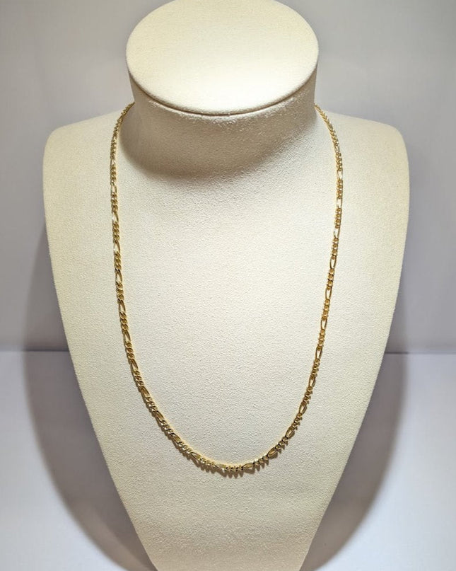 14K Gold Figaro Link Chain 4mm