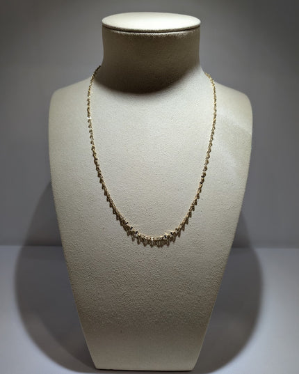 14K Gold Stylish Mariner Link Chain Necklace