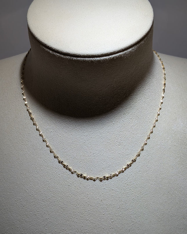 14K Gold Stylish Starburst Necklace