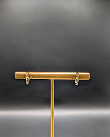 14K Gold Huggies Hoop Earrings