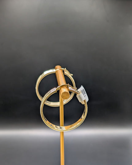 14K Gold Medium Hoop Earrings