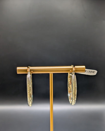 14K Gold Medium Hoop Earrings