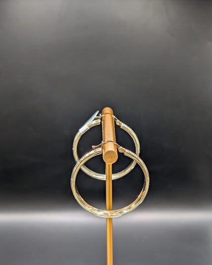 14K Gold Medium Hoop Earrings