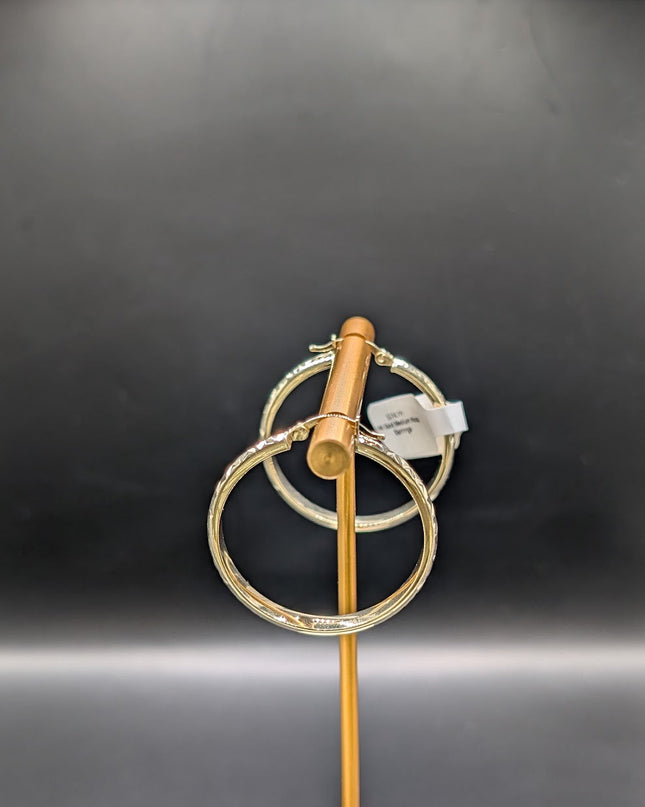 14K Gold Large Hoop Earrings