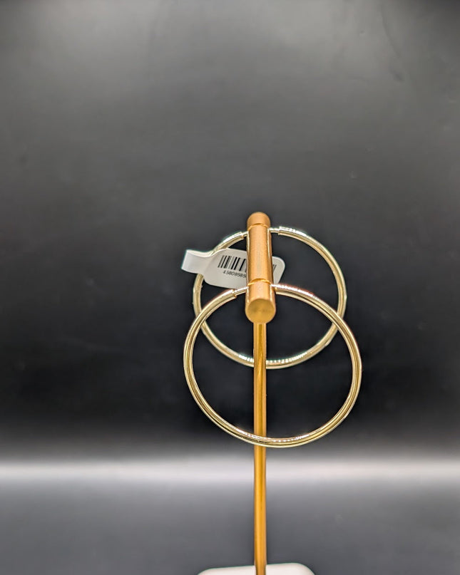 14K Gold Medium Hoop Earrings