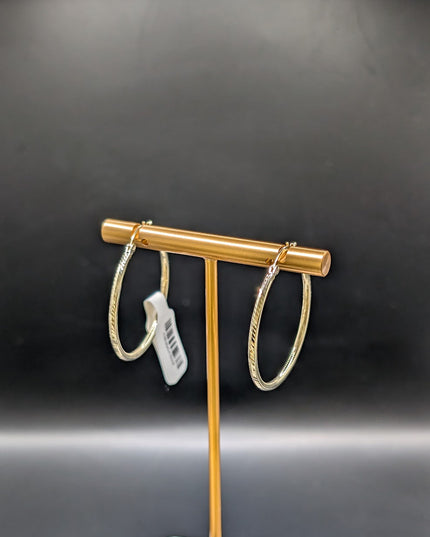 14K Gold Medium Hoop Earrings