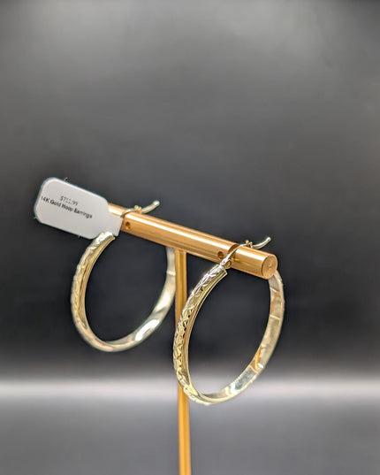 14K Gold Hoop Earrings