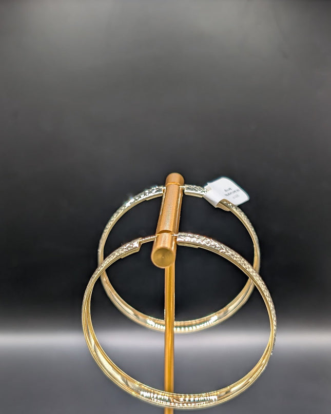 14K Gold Large Hoop Earrings