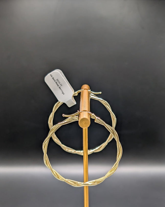 14K Gold Hoop Earrings