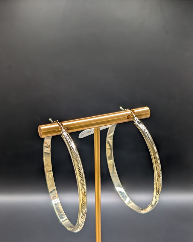 14K Gold Large Hoop Earrings