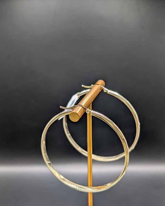 14K Gold Large Hoop Earrings