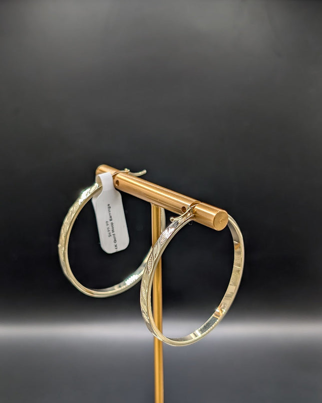 14K Gold Hoop Earrings