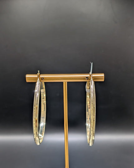 14K Gold Large  Hoop Earrings