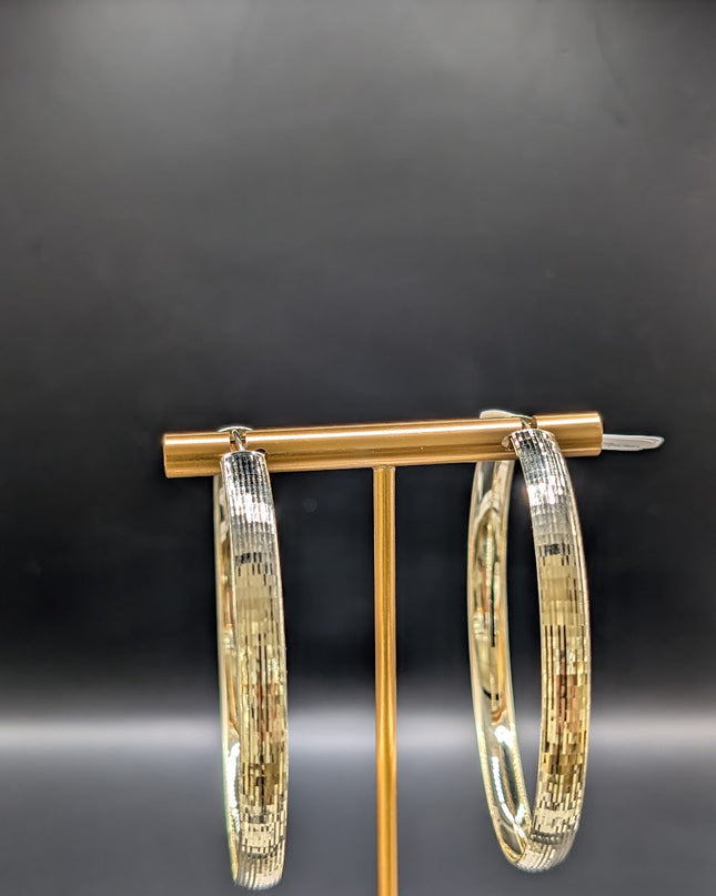 14K Gold Large Hoop Earrings