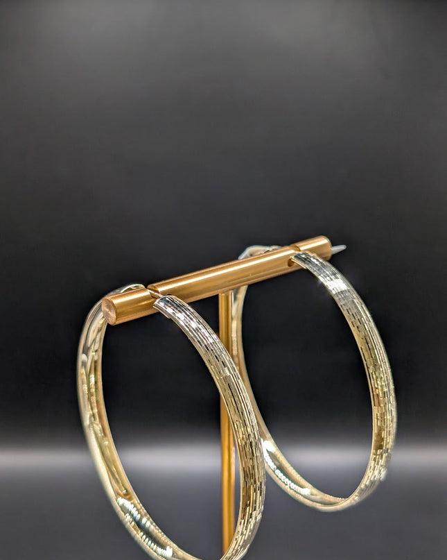 14K Gold Large Hoop Earrings