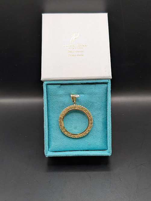 14K Gold Frame Pendent