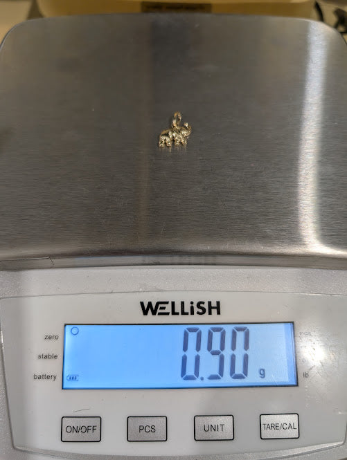 14K Gold Elephant Small Pendent