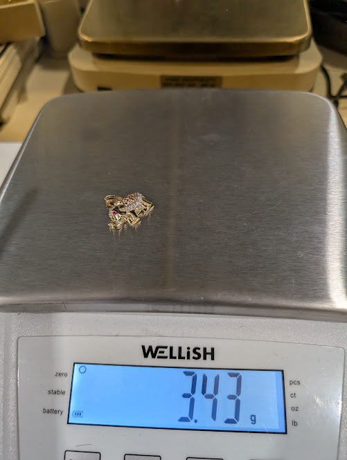 14K Gold Elephant Pendant