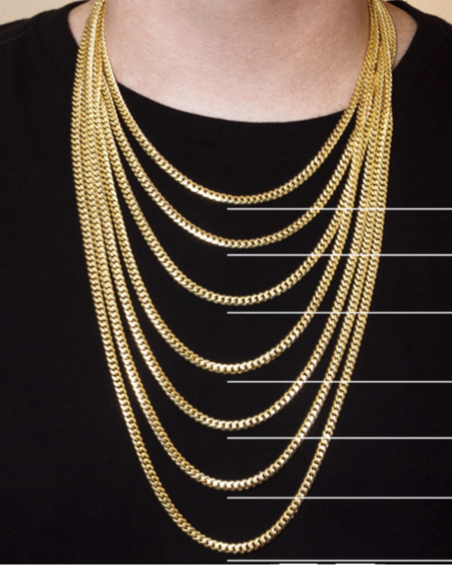 14K Gold Figaro Link Chain 4mm