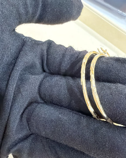 14K Gold Hoop Earrings