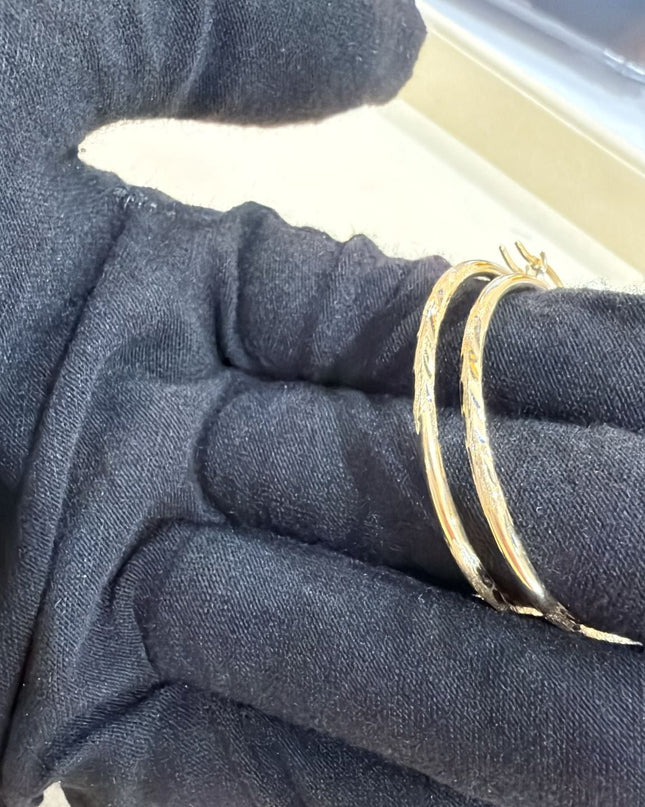 14K Gold Hoop Earrings